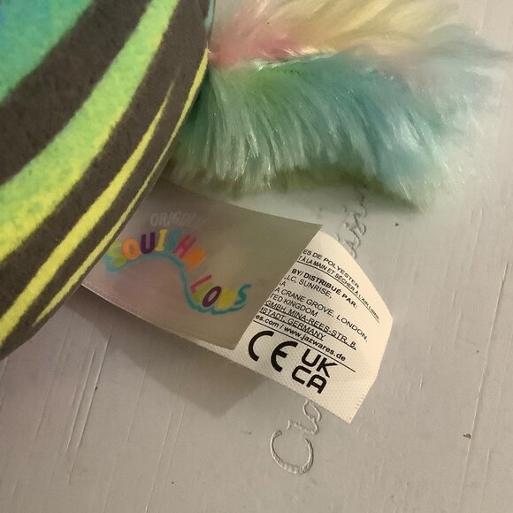 Squishmallow Safiyah Rainbow Stripe Zebra Mane 6.5" Kellytoy - Picture 3 of 5